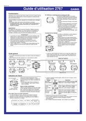 Casio 2767 Guide D'utilisation