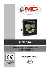 MC Electronics MCK 800 Mode D'emploi