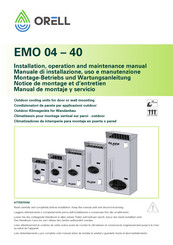 ORELL EMO10C Notice De Montage Et D'entretien