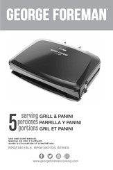 George Foreman RPGF3801GG Série Guide D'utilisation Et D'entretien