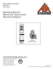 AIR SYSTEMS INTERNATIONAL PAK-UNI1 Manuel D'utilisation