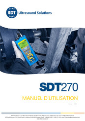 SDT SDT270 Manuel D'utilisation