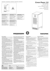 socomec green power 2.0 Guide De Démarrage Rapide