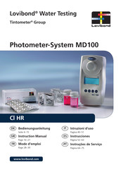 Tintometer Lovibond Water Testing MD100 Mode D'emploi