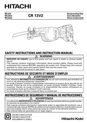 Hitachi CR 13V2 Instructions De Sécurité Et Mode D'emploi