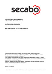 Secabo T120 II Notice D'utilisation