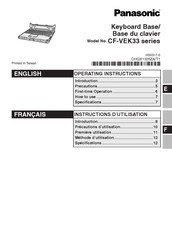 Panasonic CF-VEK33 Série Instructions D'utilisation