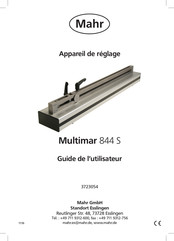 Mahr Multimar 844 S Guide De L'utilisateur