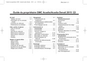 Gmc Acadia Guide Du Propriétaire