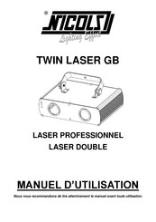 Nicols TWIN LASER GB Manuel D'utilisation