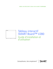 Smarttech Board V280 Guide D'installation Et D'utilisation