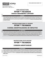 MSA FP5K TIE-BACK Instructions D'utilisation