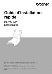 Brother PA-TDU-001 Guide D'installation Rapide