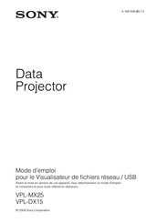 Sony VPL-DX15 Mode D'emploi
