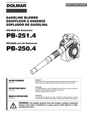 Dolmar PB-251.4 Instructions D'emploi