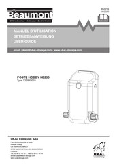 Beaumont POSTE HOBBY SB230 Manuel D'utilisation