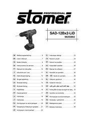 Stomer Professional SAD-12BX2-LiD Mode D'emploi