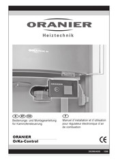 Oranier OrKa-Control Manuel D'installation Et D'utilisation