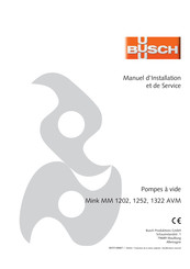 BUSCH Mink MM 1202 AVM Manuel D'installation Et De Service