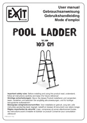 EXIT Toys Pool Ladder 109 cm Mode D'emploi