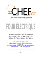 CHEFOOK CHF411.3 GRILL Manuel D'utilisation Et D'entretien