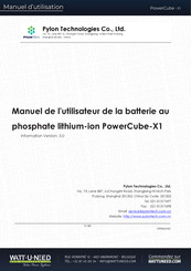 Pylon Technologies 336V50AH Manuel De L'utilisateur