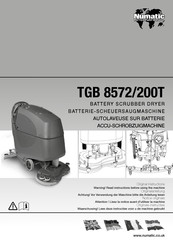 Numatic TGB 8572/200T Notice Originale