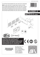 BFT CLONIX 2 Instructions D'utilisation Et D'installation