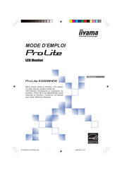 iiayma ProLite E2208HDS Mode D'emploi
