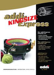 SELTER addi-Express kingsize Mode D'emploi