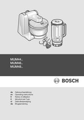 Bosch MUM48 Série Notice D'utilisation