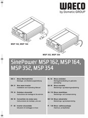 Dometic WAECO SinePower MSP 162 Instructions De Montage Et De Service