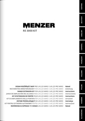 Menzer RE 3000 KIT Instructions