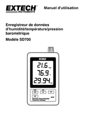 Extech Instruments SD700 Manuel D'utilisation