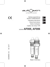 Autosen AF005 Notice D'utilisation