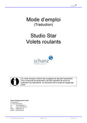 Schanz BAL Studio Star Mode D'emploi