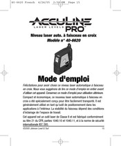 AccuLine PRO 40-6620 Mode D'emploi