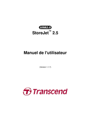 Transcend StoreJet 25 Manuel De L'utilisateur