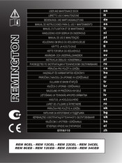 Remington REM 22CEL Manuel D'utilisation Et De Maintenance