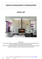 Jidé MODUL-ART Woodbox 77 Notice D'utilisation Et D'installation