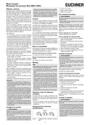 EUCHNER N01 Mode D'emploi