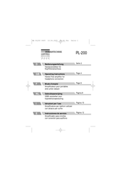 Humantechnik PL-200 Mode D'emploi