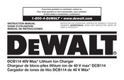 Dewalt DCB114 Guide D'utilisation