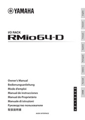 Yamaha RMio64-D Mode D'emploi