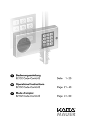 Kaba Mauer Code-Combi B Mode D'emploi