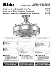 Stile CF0140 Guide D'installation