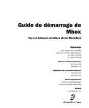 DigiDesign Mbox Guide De Démarrage