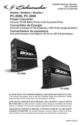 Schumacher Electric PC-2000 Guide D'utilisation