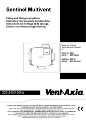 Vent-Axia Sentinel Multivent SMV-PLUS H Instructions De Montage Et De Câblage