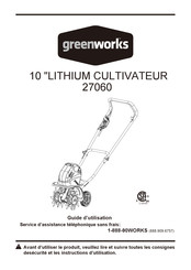 GreenWorks 27060 Guide D'utilisation